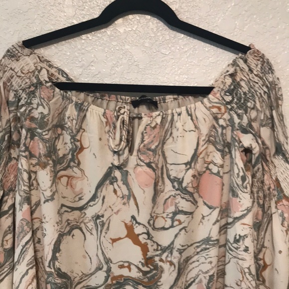 Olivaceous Marble Off the Shoulder Blouse or Dress - Picture 5 of 8